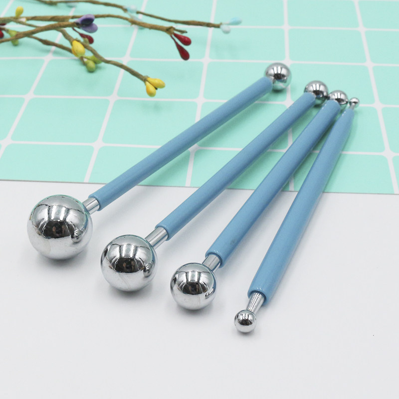 Ultra-light soil pellet stick soft clay tool set DIY handmade stainless steel carving 8-head spherical
