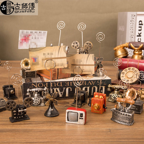 Sticky note clip stand-up photo clip card message clip desktop cute postcard creative card holder knack