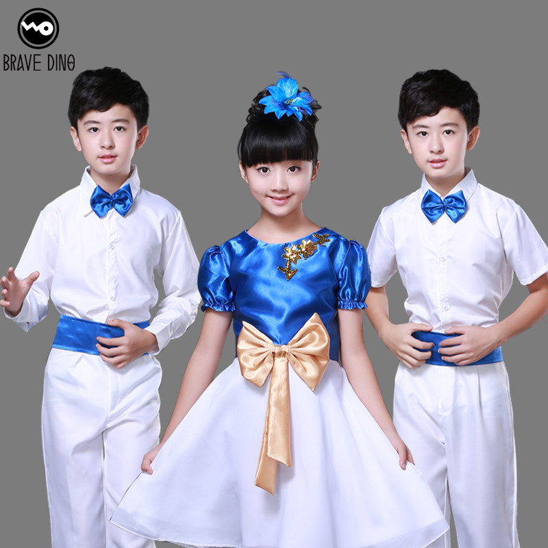 61 Children's Choral Redress to Serve Primary And Middle School Children's Chorus Costume Early Childhood Choir Poetry Recital Performance