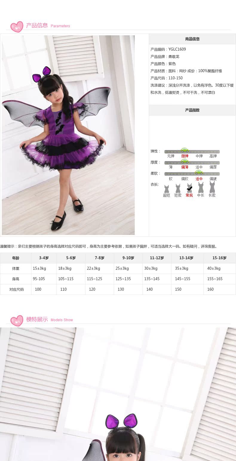 Trang phục Halloween cho trẻ em Trang phục nữ Cô bé phù thủy nhỏ cho thấy mẫu giáo Công chúa ăn mặc quần áo cho trẻ 14 tuổi nam