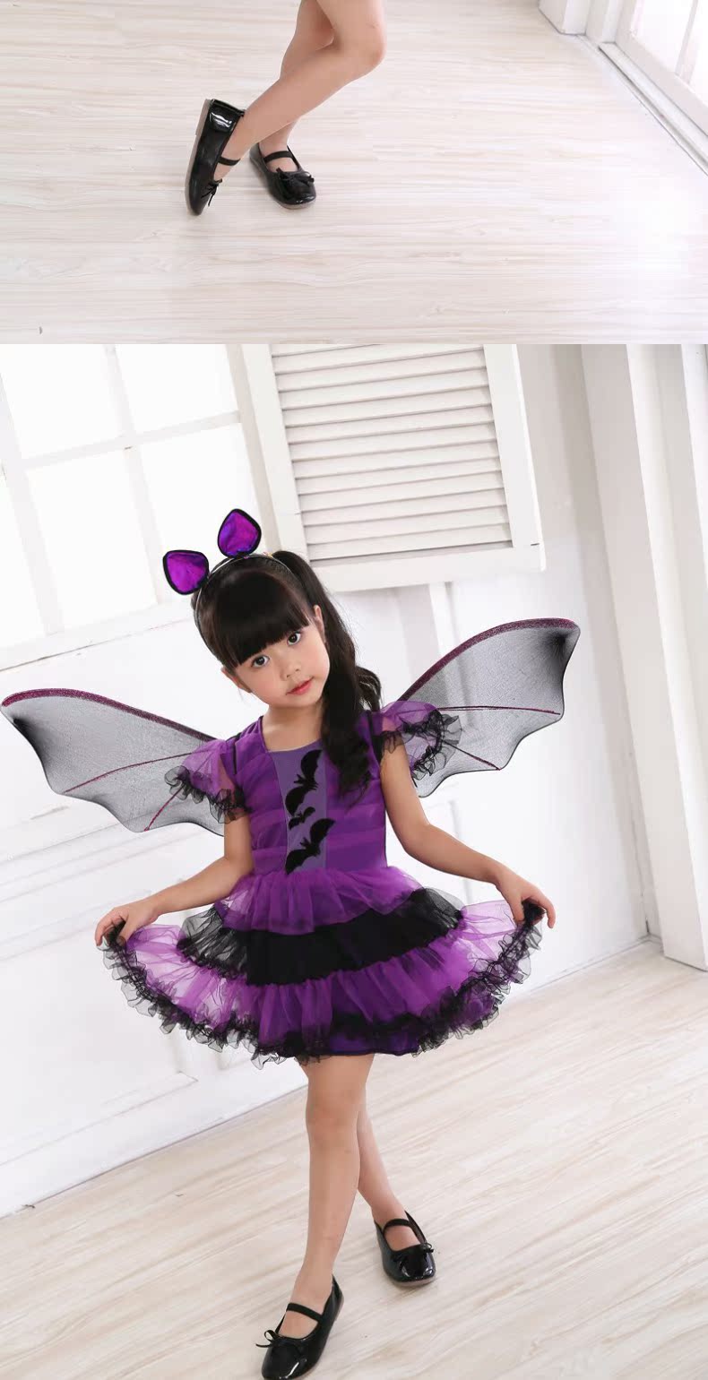 Trang phục Halloween cho trẻ em Trang phục nữ Cô bé phù thủy nhỏ cho thấy mẫu giáo Công chúa ăn mặc quần áo cho trẻ 14 tuổi nam