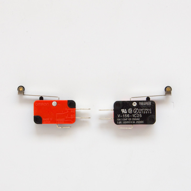 泰达限位开关 行程开关自覆位 微动开关V-155-1C25短柄带滚轮摆杆