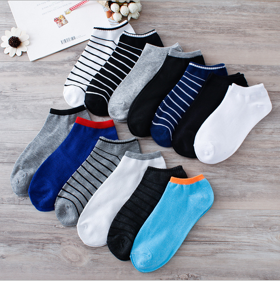 Disposable socks men's and women's socks short tube socks sweat-absorbing thin sports socks invisible socks T C blended low-top invisible boat socks short tube
