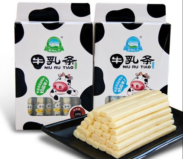 Cheese strip Inner Mongolia snack specialty Milk bar Milk bar Yogurt bar Boxed 200g