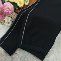  The first treasure-level store-wide silver silk high-waisted nine-point bottoming pants that can be worn outside the side
