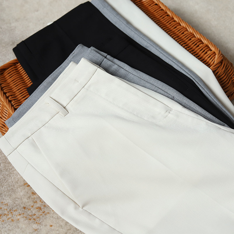 This summer Z Love Baby feel thin with high waist Luo Radish Casual Pants Woman skinny pencil Little footed Western pants