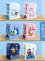 Book Li cute soft sister pink female student high school students learn Korean shrink ins bookshelf book rack