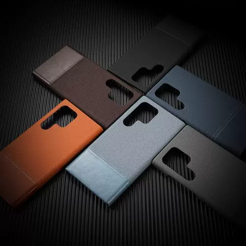 Подходит для Samsung Galaxy S25 ultra S24ultra, простой кожаный противоскользящий чехол с прошивкой, S23ultra, полупакет, высококачественный защитный чехол с большими отверстиями