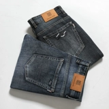 Демисезонные джинсы для отдыха, рабочие штаны, средняя посадка, свободный прямой крой