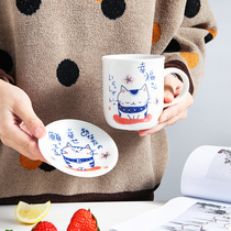 Japan imported hand made cute fortune cat mug Milk Cup creative water cup gift Cup and beauty