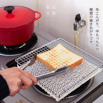 (Maruo Ten Gold Net) Japan imported far-infrared radiation ceramic plate barbecue Net straight Fire Grill grilled fish toast