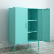 Nordic living room sideboard bedroom storage cabinet balcony sundries cabinet modern simple steel locker high cabinet