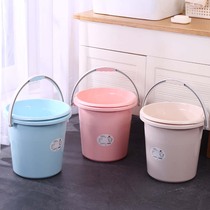 Household storage bucket thick plastic large bucket portable large Yuantong student dormitory with fall resistant laundry bucket washbasin