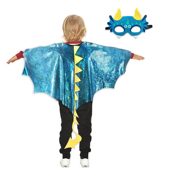 2025儿童闪片翅膀套装 男女孩通用演出服 松紧带缝制 表演不掉落