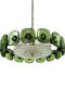 Nordic Post-Modern Light Luxury Living Room Dining Room Lamp Main Bedroom Crystal Lamp French Green Glass Chandelier