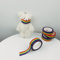 Girl Heart * Korean Handbook Fresh Decoration Sticker Rainbow Sticker Hand Tear Tape and Paper Tape