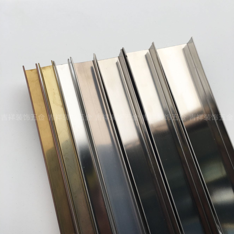 Stainless steel U - type card slot sealing edge - edge button ecological lacquer - free plate packing block crystal tile holistic cabinet