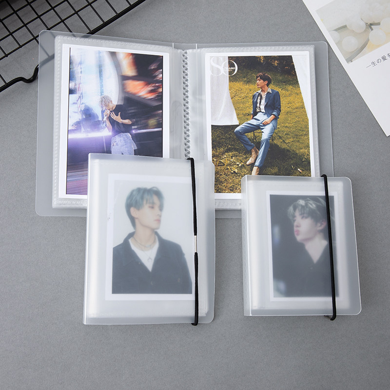 ins love bean small card standard 3 inch 4 inch 5 inch to make star card photo book bank card bank card bag palm Zhongbao