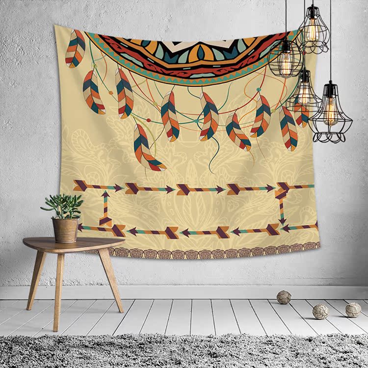 Lớn lưới đỏ chụp vải nền phong cách Bắc Âu hangcloth giấc mơ bắt trang trí tấm thảm trang trí phòng ngủ tấm thảm thảm vải decor