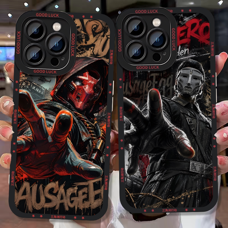 New Delta Saidares Luna Butterfly Dragon Red Skin Red Wolf Claw Uluru Silver Wing Operator Full Protection Anti-Drop Soft Gel Phone Case Compatible with Oppo Realme Vivo X300 Redmi Men