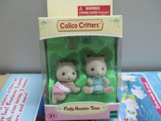 Игрушки-животные 日本epoch 森林家族玩具 sylvanian families 仓鼠双胞胎套装