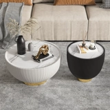 Северная рок на доске кофейный столик крупные ролики круглые, простые, современные легкие роскошные маленькие квартиры сеть черная чай