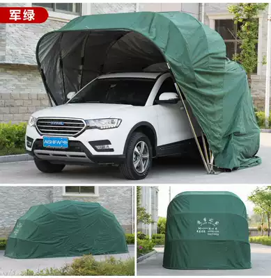 Carport parking shed semi-automatic mobile carport telescopic hydraulic folding garage simple outdoor carport car tent