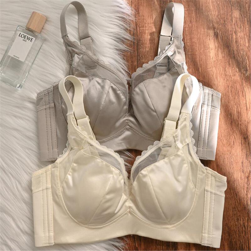 Victoria's Secret Large Bust Minimizing Bunny Ear Style Push-Up Bra for Women, Thin 0.3cm Soft Underwire Adjustable Bra