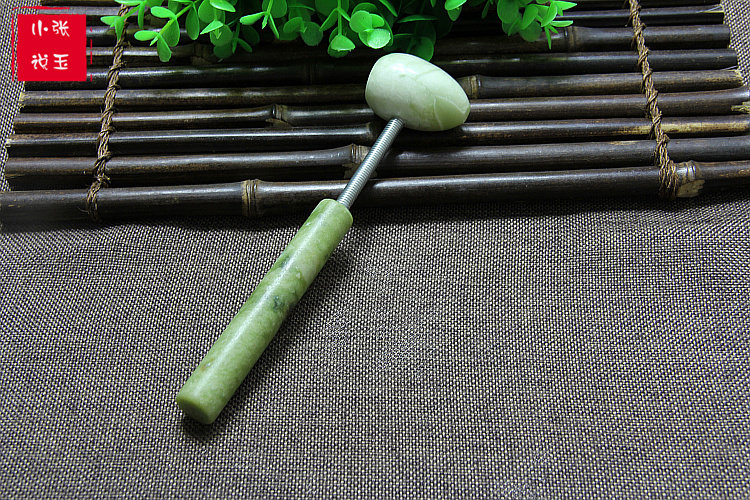Natural jade massage beat Xiuyu acupoint health beat back hammer leg stick Fitness meridian device