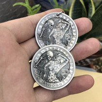 US Morgan Silver Dollar DIY Haunted Haunted Beauty Retrospective Does Old Couple Necklace Euro-American Punk Play Collection Coins