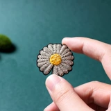 灵心造 Высококлассная брошь ручной работы, булавка, сексуальный аксессуар, Индия, с вышивкой