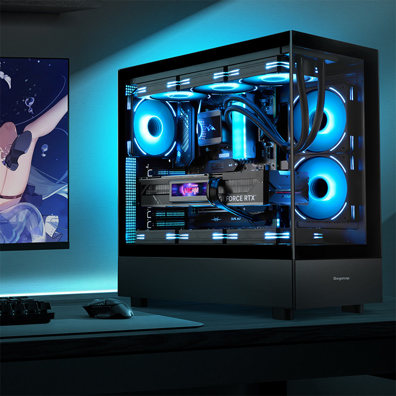 Colorful Computer Case I5 12400F 12600Kf 13400F 5060Ti 8g 5070 4060 5080 Graphics Card Assembled Computer Desktop Gaming Complete Machine DIY Setup