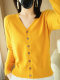 100% Soft Sheep Round Neck Pullover Women's Short Loose DW