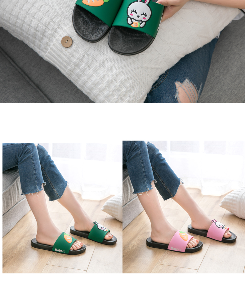 Mua một tặng một đôi dép nữ miễn phí mùa hè nhà mới trong nhà tắm trong nhà tắm đôi dép dễ thương và dép nam mang - Trang chủ dép đi trong nhà vệ sinh