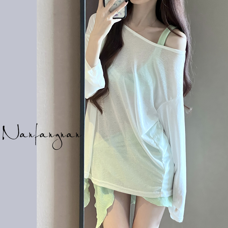 Swimsuit Vacation American Style Hot Girl Three-Piece Sexy Bikini Cover-Up for Women with Small Bust, Push-Up Hot Spring Swimwear