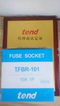 100% original Taiwan TEND TFBR-101 fuse holder agent certificate real shot