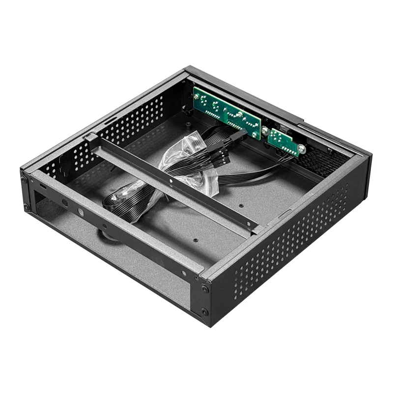 SKTC [TX02 миниатюрный корпус для ПК Thin ITX корпус тихий промышленный ПК мини-полуподдерживаемый]