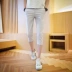 Quần short nam mùa hè quần tây cạp cao áo nam 3/4 Jeans
