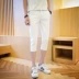 Quần short nam mùa hè quần tây cạp cao áo nam 3/4 Jeans