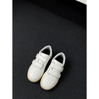 Та же самая модель / ouyang nana та же самая модель / смайлика магическая наклейка маленькая белая туфли / плоские женские туфли