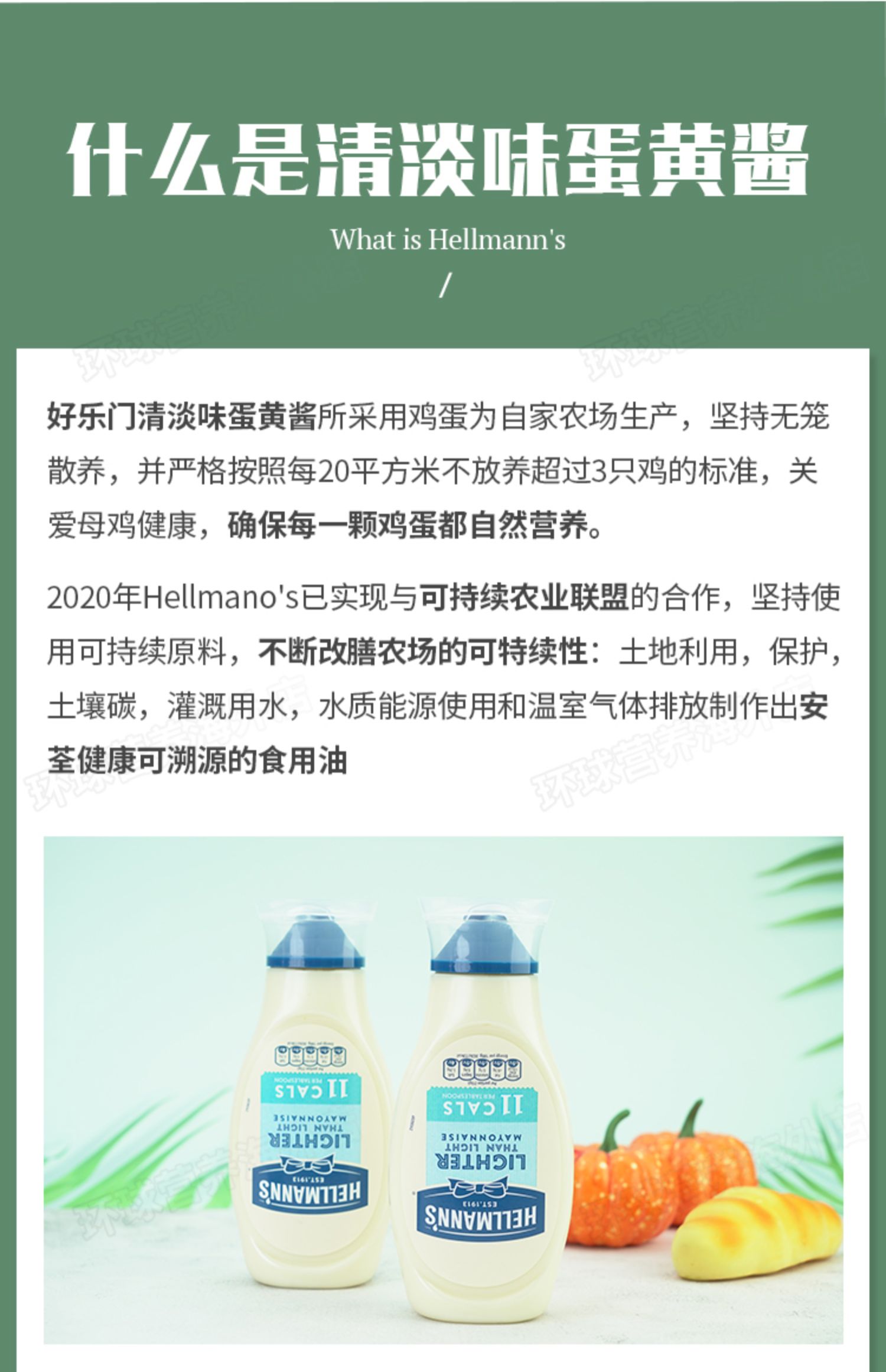 好乐门进口超低脂脱脂蛋黄沙拉酱