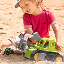 American Driven childrens engineering toy car model telehandler fork loading cargo inertial excavation crane boy
