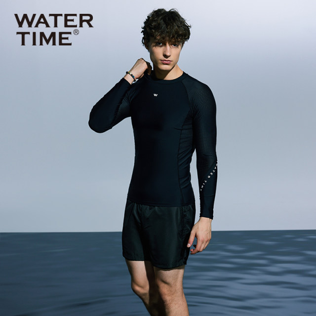 ຊຸດລອຍນ້ຳຜູ້ຊາຍ WaterTime wetsuit swim surfing long-sleeved tops long pants ປ້ອງກັນແດດຮ້ອນພາກຮຽນ spring trunks swim set