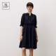 MarcO'Polo/MOP summer ໃຫມ່ແບບຈີນ Sima ແອວກາງແຂນ dress