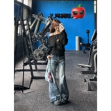 Сексуальный осенний цветной лонгслив, оверсайз, свободный крой