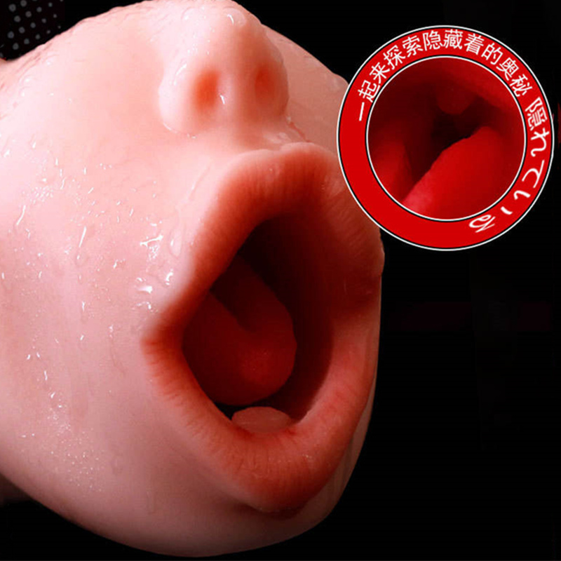 [Hot Selling] Experience Kissing Simulation Oral Love Real Female Tongue Mouth Masturbation Soft Lips Men and Women Learn Kissing Mouth