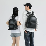 莫恩斯 Рюкзак подходит для мужчин и женщин, вместительный и большой ноутбук для отдыха, из натуральной кожи, 13 дюймов, 15 дюймов, Южная Корея