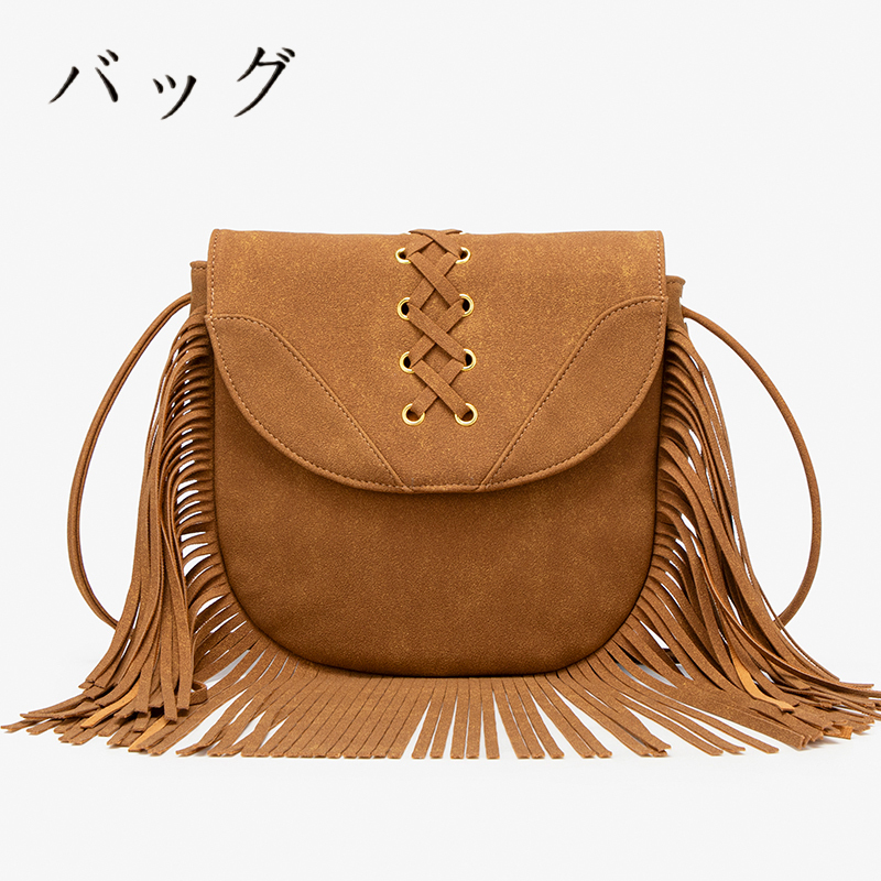 Japanese Bag New Trendy Large-Capacity Retro Flap Woven Tassel Bag Soft Leather Trendy Versatile Crossbody Bag