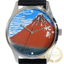 Japan Katsushika Hokusai Ukiyo-e Kaifeng Kuaiqing Red Fuji pattern personality fashion watch watch