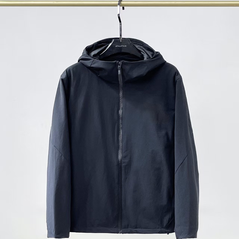 High-Quality 3D Spiral Craft Elastic Soft Men's Autumn and Winter Brushed Lining Softshell Windbreaker Jacket 6518